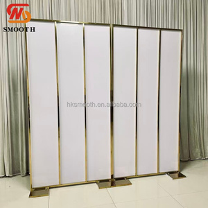 SMOOTH Popular Selling Wedding Banquet Party Stage Decoration Stainless Steel Wall <b>Backdrop</b> - Product Image 5