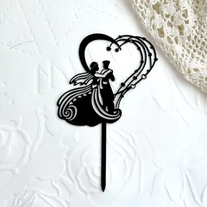 ของตกแต่งเค้กสไตล์อินส์สำหรับวันคนรัก, ของตกแต่งงานขอแต่งงาน, ป้ายอะคริลิค MR&MRS สำหรับตกแต่งเค้ก - Product Image 1