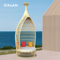 Ensemble de mobilier de jardin en aluminium et rotin luxueux : lit de repos extérieur, canapé de jardin, chaise longue, chaise de soleil, lit de jour et ensemble de canapés de patio