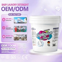 Lessive en poudre moussante pour bébés et nourrissons, éliminateur de taches jaunes, blanchissant et détachant sur mesure