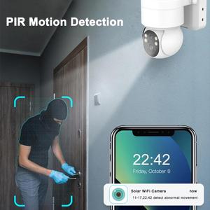 1080P Full HD 2MP ai chuyển động của con người theo dõi tầm nhìn ban đêm 2way âm thanh IP66 không thấm nước Wifi năng lượng mặt trời cctv camera giám sát - Product Image 4