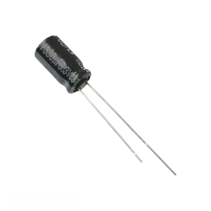 Original 47 uF Through Hole CAP ALUM 47UF 20% 63V RADIAL TH EEU-FR1J470 Capacitor - Product Image 1