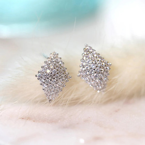 Orecchini a Perno con Rombi Lucidi per Donne, Eleganti Accessori Geometrici per Orecchie, per Uso Quotidiano, Ufficio, Feste, Regalo - Product Image 6
