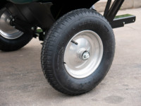 Chariot de jardin robuste en plastique de 200 L, chariot pour VTT, chariots et remorques à main, remorque basculante utilitaire
