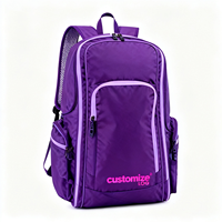 Tas Raket Pickleball Sling Puffer Anti Air Polyester Mewah dari Produsen Asli, Kapasitas 30-40L, untuk Wanita