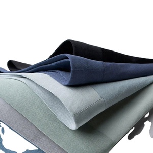 Calzoncillos bóxer de seda helada transpirables sin costuras para hombre, tejido de punto sostenible, venta directa de fábrica, tiro medio para adultos - Product Image 4