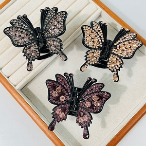 Pinza <span class=keywords><strong>de</strong></span> Pelo Estilo Coreano para <span class=keywords><strong>Mujer</strong></span>, Pinza <span class=keywords><strong>de</strong></span> Pelo <span class=keywords><strong>de</strong></span> Lujo con Pedrería, Pinza <span class=keywords><strong>de</strong></span> Cola <span class=keywords><strong>de</strong></span> Caballo para Niñas, Pinza <span class=keywords><strong>de</strong></span> Cristal, Pinza <span class=keywords><strong>de</strong></span> Mariposa - Product Image 1