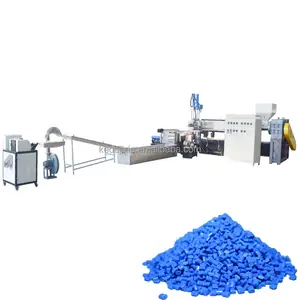 Doppels ch necken abfall Pp Pe PS Abs Film Hartplastik harz Schrott Pellet isierer Granulator Recycling Pelletier linie Maschine