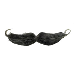 Juego de Barba y Bigote Postizos Negros Adhesivos, Accesorio para Disfraces de Halloween, Fiestas y Cabinas de Fotos - Product Image 2