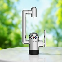Robinet de lavabo en laiton chromé, mitigeur eau chaude et froide, anti-éclaboussures, économie d'eau, pliable, durable, robinets de salle de bain
