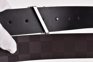 Cintura Personalizzabile <span class=keywords><strong>in</strong></span> Vera <span class=keywords><strong>Pelle</strong></span> di Vacchetta per Uomo e <span class=keywords><strong>Donna</strong></span>, Casual e Formale, Stile Vintage Western - Product Image 4