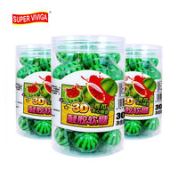 Bonbons en forme de pastèque halal, saveurs fruitées assorties, bonbons gélifiés, bonbons moelleux et moelleux, collations