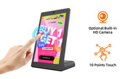 Tablette Android tactile POS de restaurant à écran portrait en forme de L de bureau avec Android
