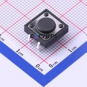 UK-B0224-G4.3-160 Tactile Switch Through hole-4P,12x12mm Switch Single Pole Single Throw Round Button 1.6N Through Hole - Product Image 1