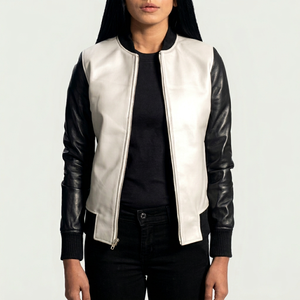 Veste en cuir slim pour femme HASHBLOOM INTERNATIONAL, best-seller, design personnalisé, respirante, tricotée, pour l'hiver - Product Image 1