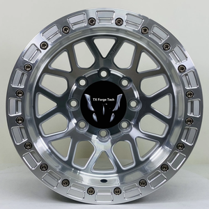 ล้อ4X4บีดล็อคออฟโรดล้อออฟโรด15-24นิ้ว25to -45มม. 5/6/8รูขอบล้อแม็กสีเงิน - Product Image 1