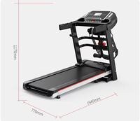 Caminadora Eléctrica Plegable de Fábrica, 2.0HP, Velocidad de 1.0-14km/h, Equipo de Gimnasio para el Hogar, Almacenamiento Conveniente