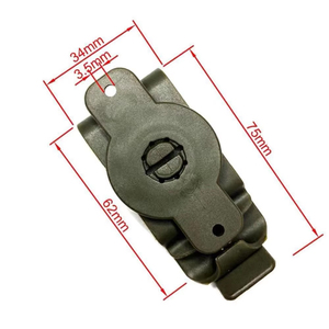 Chiến Thuật Tự Làm dao kydex vỏ bọc Bao da vành đai <span class=keywords><strong>Clip</strong></span> với 360 độ xoay các bộ phận để làm Túi bao gồm vít - Product Image 1