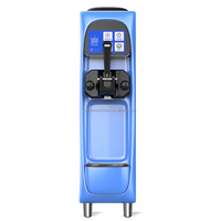 Commerciële ijsmachine met één smaak, voedselveilige roestvrijstalen uitvoering, capaciteit 16L/u voor ijspoeder en fruit.