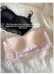 Completo Intimo da Sposa in Pizzo, <span class=keywords><strong>Reggiseno</strong></span> Sexy Mezza Coppa Push-up Senza Ferretto per Seno Piccolo, Ingrosso - Product Image 3