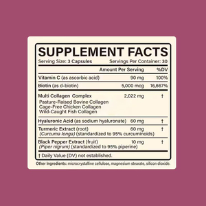 Cápsulas de colágeno 6 en 1, suplemento de vitamina C, soporte para el cabello y las uñas, cápsulas complejas de colágeno para la salud - Product Image 2