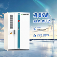 Système de Stockage d'Énergie (ESS) à Refroidissement Liquide 186kW 372kWh 209kW 417kWh avec BMS Intelligent pour la Protection des Batteries