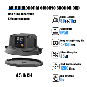 Support de caméra/téléphone en métal de 4,5 pouces, ventouse électrique, étanche, alerte de pression automatique. pour une base stable. - Product Image 5