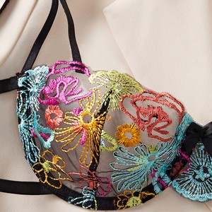 Fée Lingerie Floral Transparent Sous-Vêtements Jarretière Intime Sous-Vêtements Délicats Belle Voir À Travers Tenues Femmes Lingerie - Product Image 4