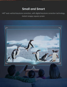 Proyector con Sistema Android 9.0 Compatible con YouTube/<span class=keywords><strong>Netflix</strong></span>, Funcionamiento Fluido; Decodificación Nativa 1080P, LED Portátil para Uso Diario en el Hogar - Product Image 3