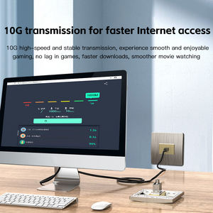 CAT6A CAT7 RJ45 Keystone Ranura blindada FTP Módulo <span class=keywords><strong>de</strong></span> aleación <span class=keywords><strong>de</strong></span> zinc Conector Inserto <span class=keywords><strong>de</strong></span> red Acoplador sin herramientas 10GB Conector <span class=keywords><strong>de</strong></span> enchufe <span class=keywords><strong>de</strong></span> <span class=keywords><strong>Internet</strong></span> - Product Image 5