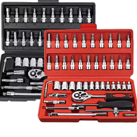 Kit de réparation de clé à cliquet OEM CXS-A-137, 46 pièces, en acier inoxydable, emballé dans une boîte, pour la réparation de vélos/motos/voitures