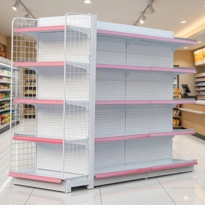 Estantes de Góndola Metálicos Personalizados PFT, Perforados y Autoportantes para Tiendas de Conveniencia, Supermercados y Comercios Minoristas - Product Image 1