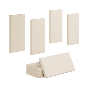 Paneles Acústicos Autoadhesivos Modernos, Núcleo de Alta Densidad, Cubierta de Fibra de Poliéster, Ignífugos, Ecológicos, Insonorizantes, NRC 0.9, para Hoteles - Product Image 1