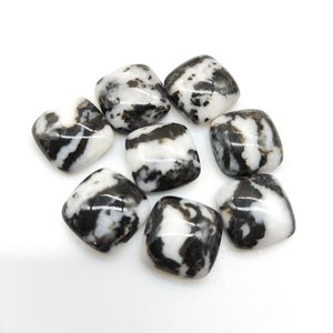 Cabujón de corte cuadrado de varios tamaños de jaspe de cebra para ajuste de joyería - Product Image 2
