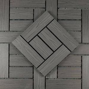 Tarima Exterior Encastrable <span class=keywords><strong>de</strong></span> Plástico Imitación Teca, Baldosas <span class=keywords><strong>de</strong></span> Madera, Suelo Compuesto Copag, Baldosas <span class=keywords><strong>de</strong></span> WPC - Product Image 4