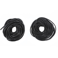 Organisateur de câbles en spirale, tube de rangement pour câbles réseau, harnais de protection anti-morsure, ruban adhésif 2m noir