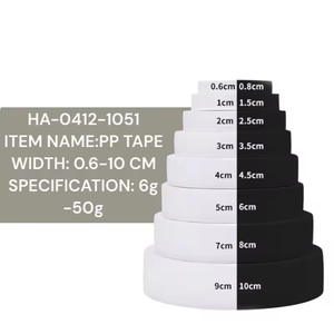 Bande <span class=keywords><strong>élastique</strong></span> plate Yuena en polyester tricoté à haute élasticité pour ceintures, noir et blanc, pour vêtements - Product Image 3