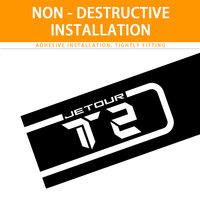 Usine directement fournir mode voiture autocollant rayure décoration capot décalcomanies pour Jetour T2 voyageur 2023 2024