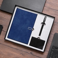 Carnet de notes de luxe personnalisable en cuir PU, journal pour cadeau d'affaires, livre magnétique, ensemble de carnet en papier recyclé avec stylo