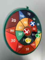 Service tout-en-un 2024 : cible de fléchettes magnétique en tissu avec balles collantes pour enfants, jeu d'intérieur 45 cm, personnalisable