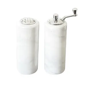 Factory Direct sell Marble Pepper Mill Sea Salt and Pepper Grinder Spice Shaker Kitchen Utensils