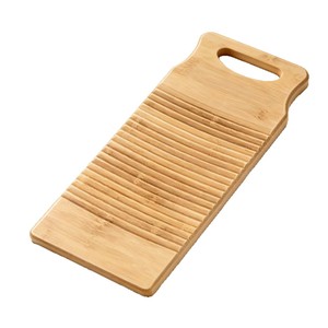 Planche à laver en bambou Jingheju 50x18x1.5cm, grande taille, antidérapante, pour le lavage du linge - Product Image 1