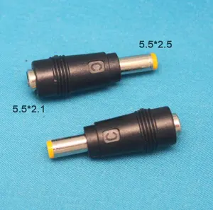 5.5x2.1mm נקבה כדי 5.5x2.5mm זכר DC שקע חשמל תקע מחבר מתאם