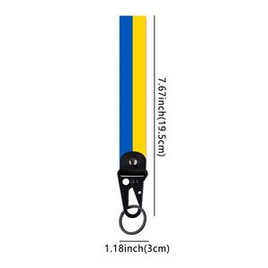 Llavero Personalizado con Bandera de Estados Unidos y México - Cinta de Poliéster de Alta Calidad y Colgante de Aleación para Llaves de Coche, Regalo al por Mayor para Actividades Deportivas - Product Image 4