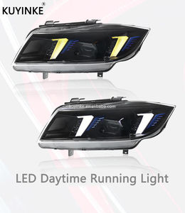 Auto para <span class=keywords><strong>Bmw</strong></span> 3 Series <span class=keywords><strong>E90</strong></span> 320i 325i <span class=keywords><strong>330i</strong></span> 335i Amarillo Blanco Drl faro <span class=keywords><strong>2005</strong></span>- 2012 Led faro Plug and Play Accesorios - Product Image 4