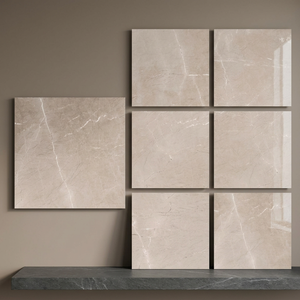 Vistaar Light Grey Concrete Look 800x800mm Polished Glazed Porcelain Floor Tiles Modern Interior Design - Product Image 6