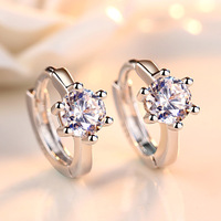 Nouvelles boucles d'oreilles personnalisées pour femme, huit cœurs, huit flèches, six griffes rondes