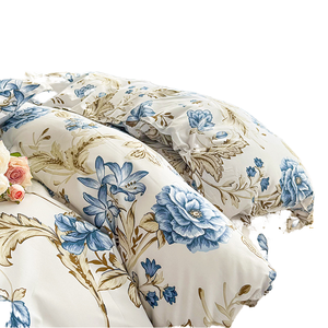 Al por mayor nueva funda de edredón floral para el hogar Primavera Verano estampado cepillado colcha individual ropa de cama estudiante dormitorio Europeo Americano - Product Image 1