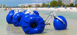 Bateau à pédales d'<span class=keywords><strong>occasion</strong></span> équipement de jeu gonflable parc aquatique électrique 3 grandes roues plage eau pédale vélo tricycle ride eau - Product Image 3