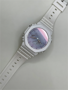 Montre automatique élégante à grand cadran, boîtier en acier inoxydable, design inspiré de la marine, cristal saphir - Product Image 6